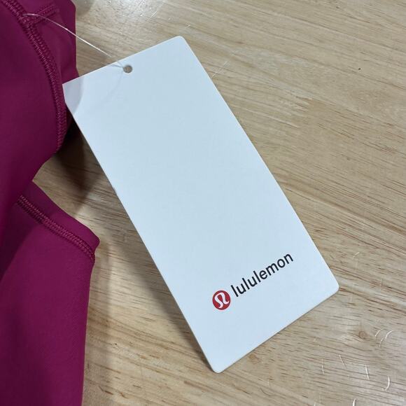Lululemon Base Pace High-Rise Fleece Tight 28" Wild Berry Women's Size 14 NWT - Picture 8 of 11